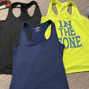 3  tops bundle 90 Degree By Reflex Black, Blue, and Yellow Tank Tops